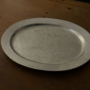 Silver platter.. large oven to freezer make the statement when its on your table